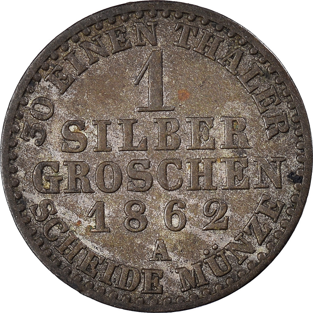 Coin, German States, Silber Groschen, 1862