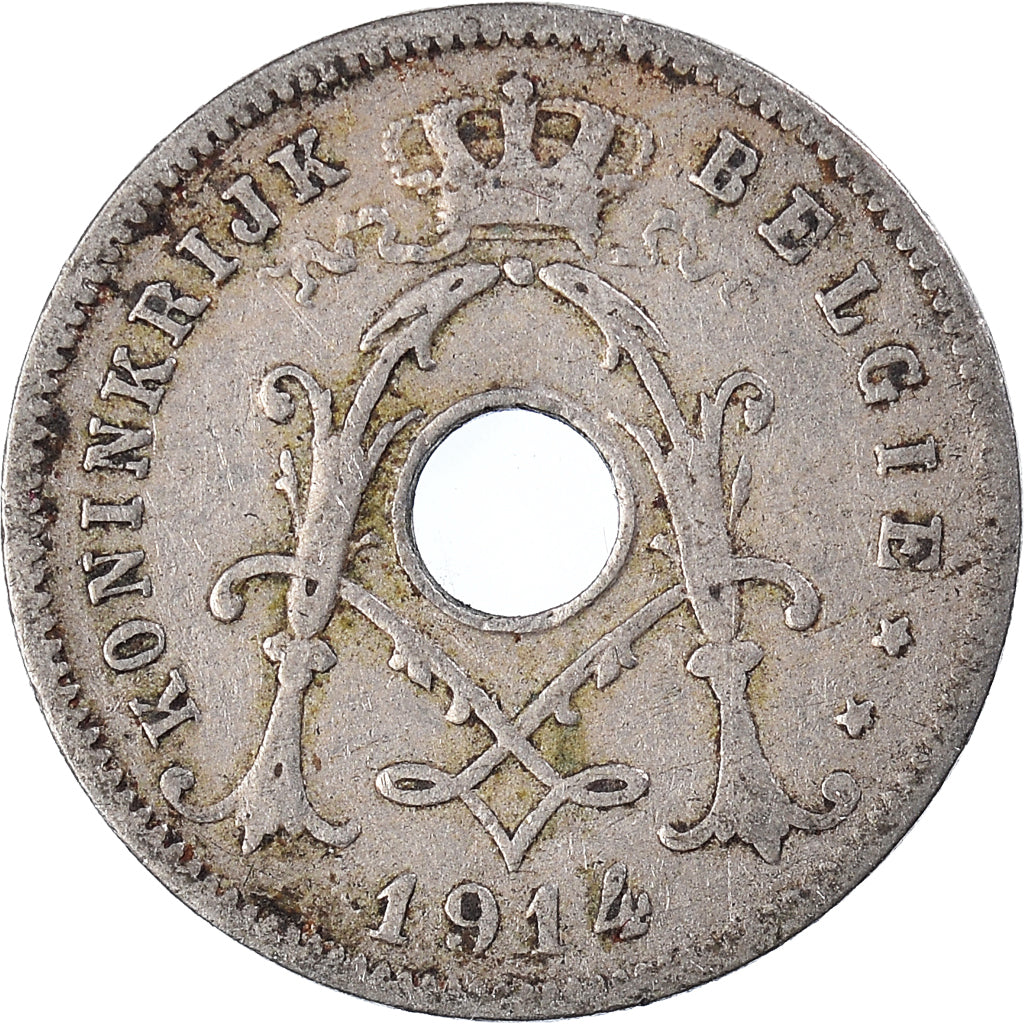 Moneta, Belgia, 5 Centimes, 1914