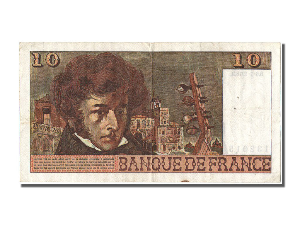 France, 10 Francs, 10 F 1972-1978 ''Berlioz'', 1978, KM #150c, 1978-07-06,...