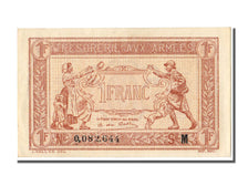 Francia, 1 Franc, 1917-1919 Army Treasury, 1917, FDS, Fayette:VF 3.13
