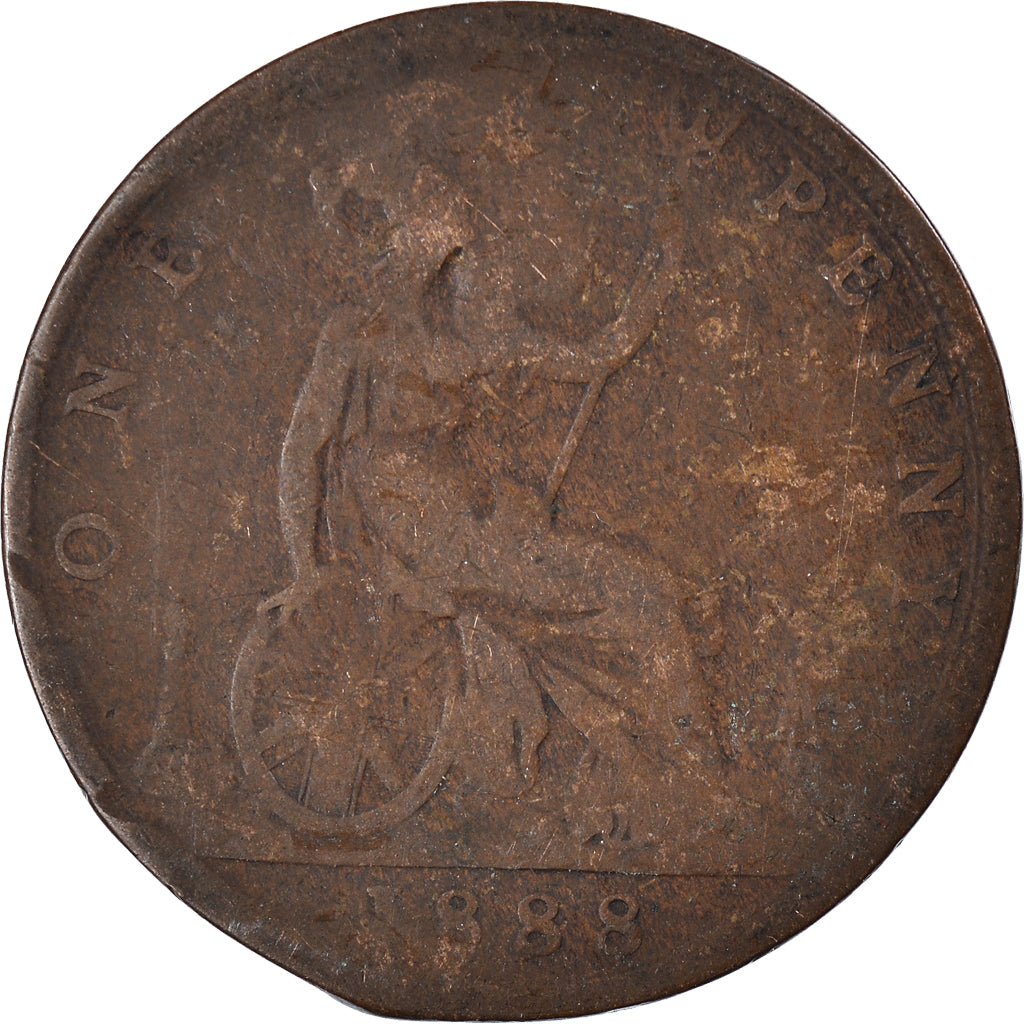 Moneda, Gran Bretaña, Penny, 1888
