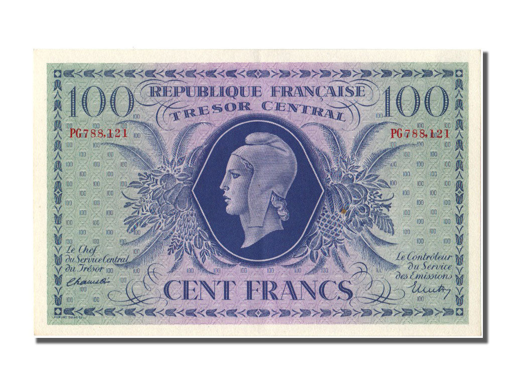FRANCE, 100 Francs, 1943-1945 Marianne, 1943, 1943-10-02, , PG, Fayette #VF...