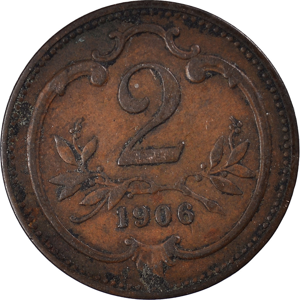 Coin, Austria, 2 Heller, 1906