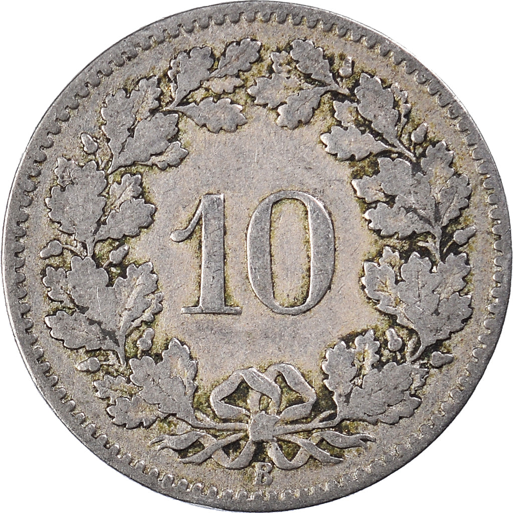 Moneta, Szwajcaria, 10 Rappen, 1880