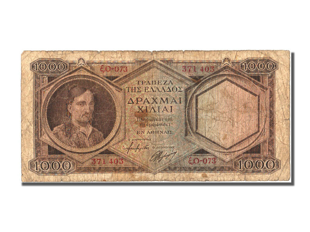 Greece, 1000 Drachmai, 1944, KM #172a, VF(20-25), EO