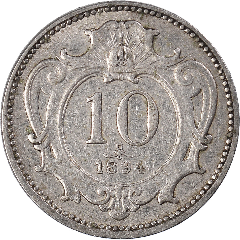 Coin, Austria, 10 Heller, 1894