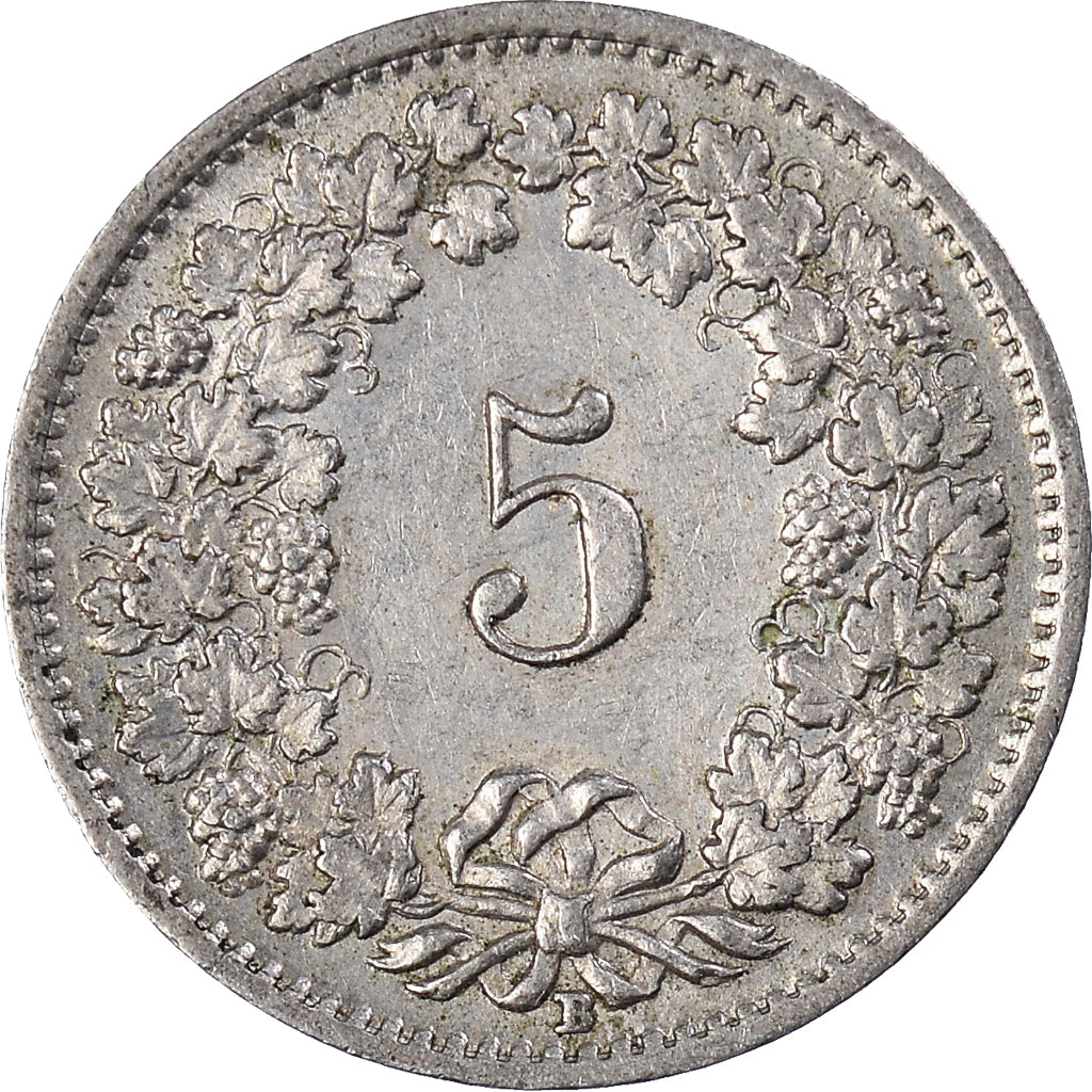 Munten, Zwitserland, 5 Rappen, 1954