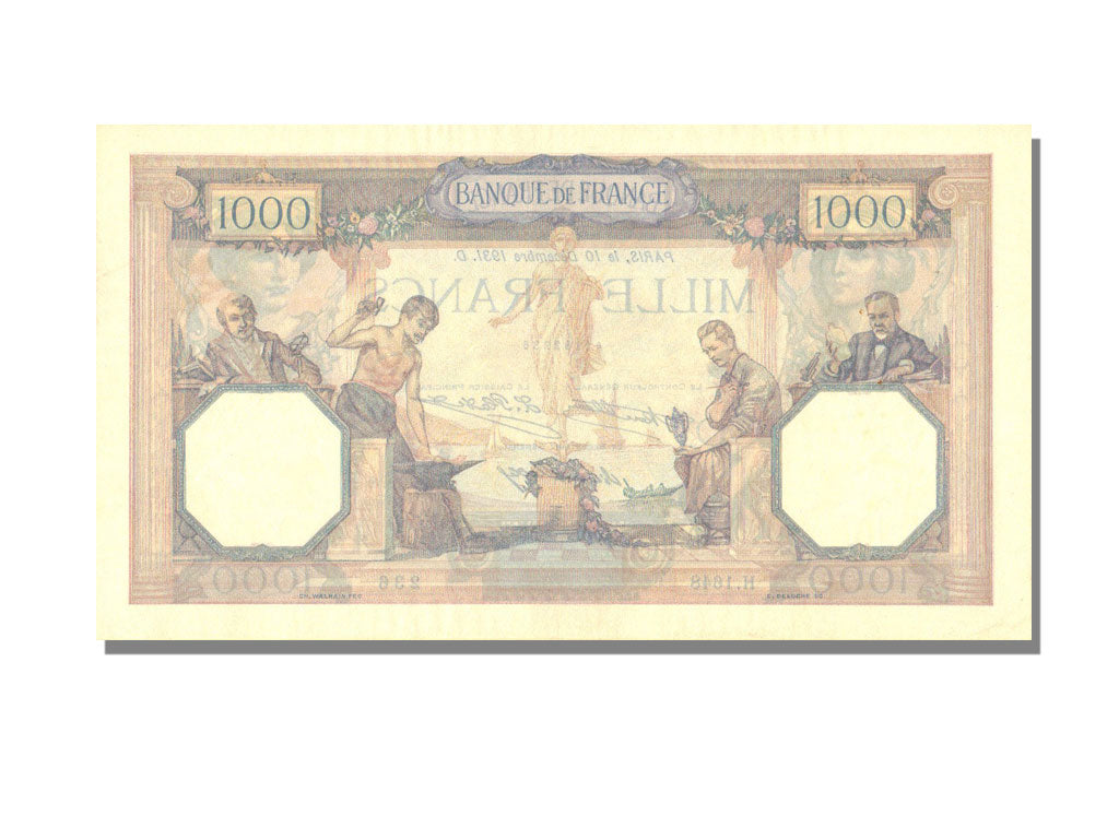 France, 1000 Francs, 1 000 F 1927-1940 ''Cérès et Mercure'', 1931, KM #79b, 1...
