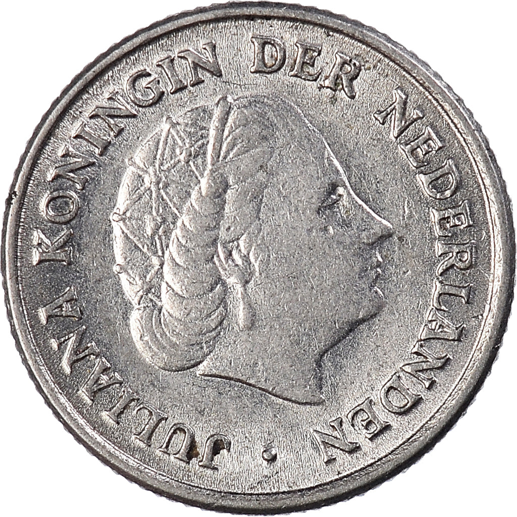 Moeda, Países Baixos, 10 Cents, 1954