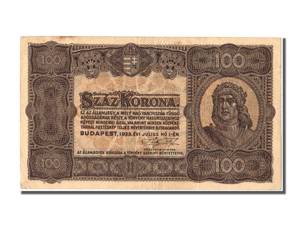 Hungary, 100 Korona, 1923, KM #73b, 1923-07-01, UNC(63)