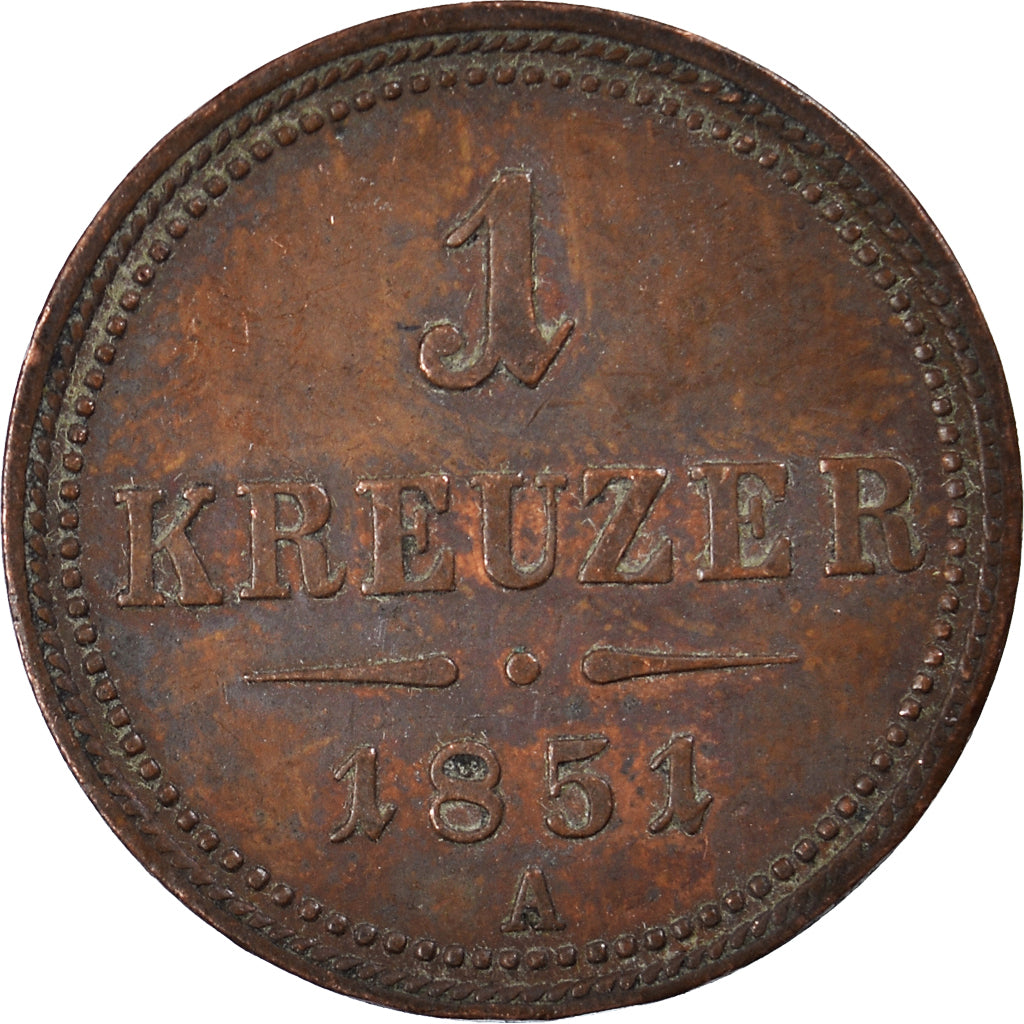 Moneda, Austria, Kreuzer, 1851