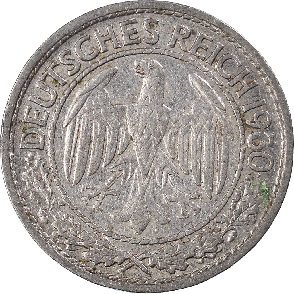 Monnaie, Allemagne, République de Weimar, 50 Reichspfennig, 1930