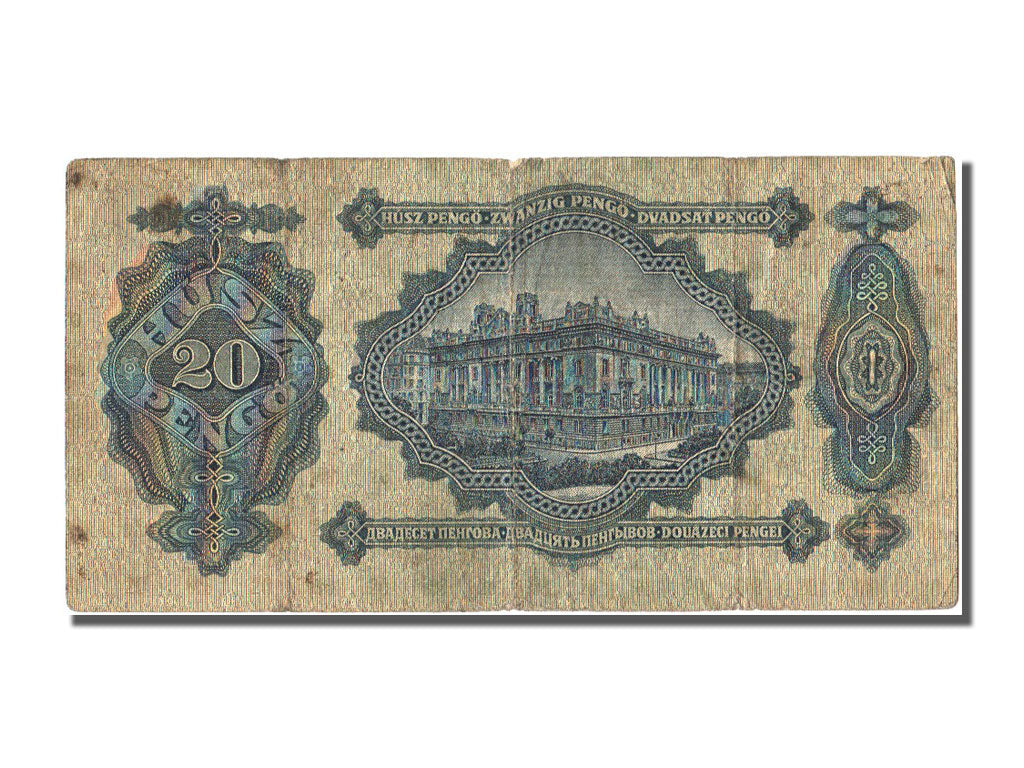 Hungary, 20 Pengö, 1930, KM #97, 1930-01-02, VF(30-35), C