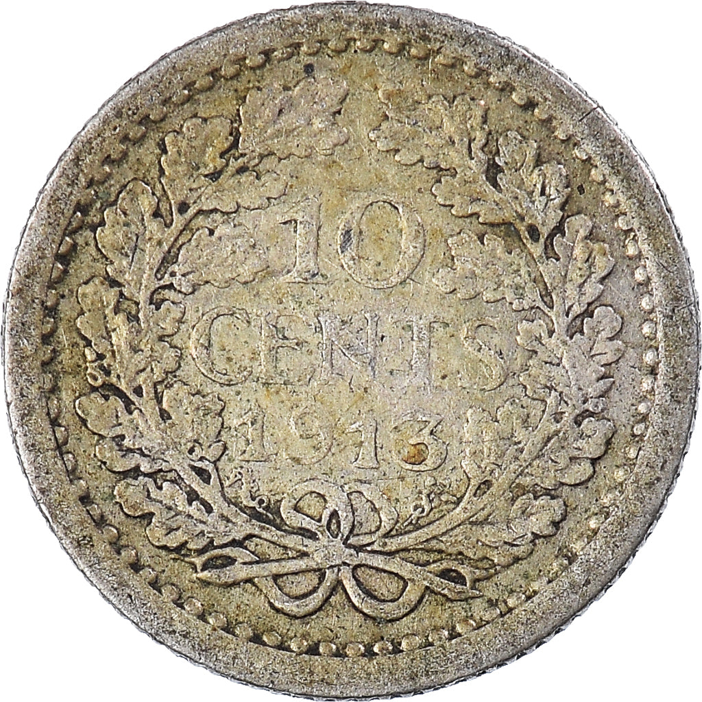 Moneta, Holandia, 10 Cents, 1913