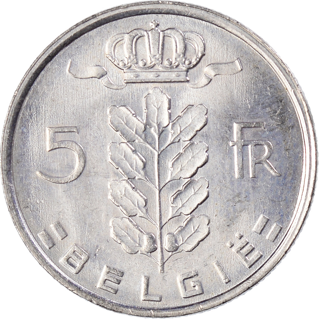 Münze, Belgien, 5 Francs, 5 Frank, 1979