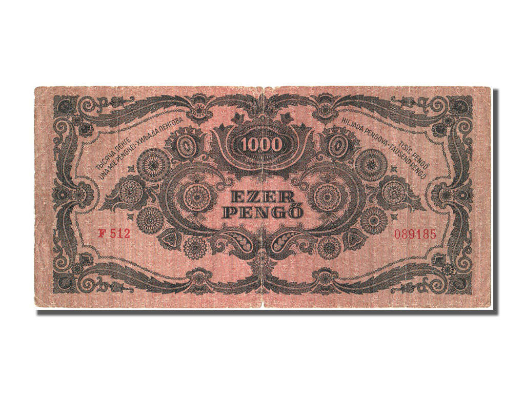 Hungary, 1000 Pengö, 1945, KM #118a, 1945-07-15, VF(30-35), F