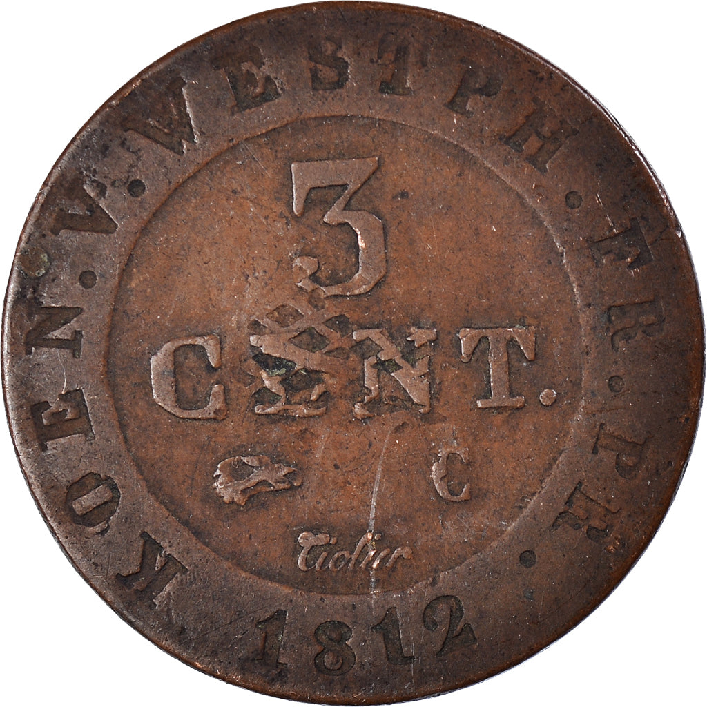 Coin, German States, 3 Centimes, 1812