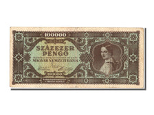 Hungary, 100,000 Pengö, 1945, KM #121a, 1945-10-23, EF(40-45), M