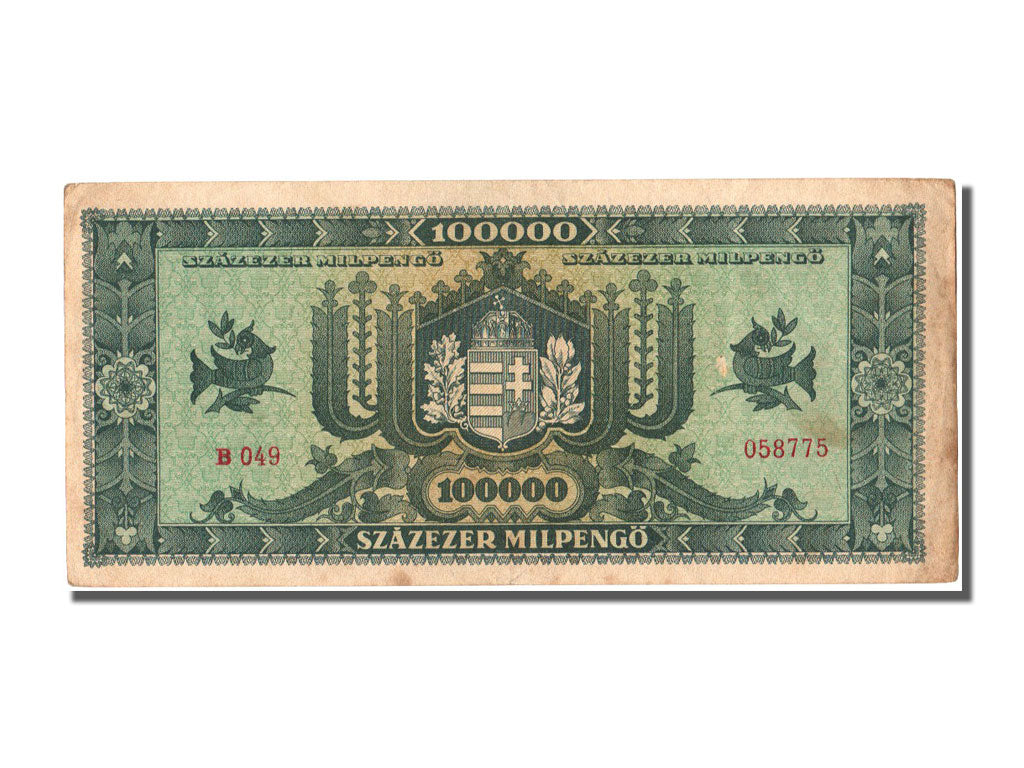 Banknote, Hungary, 100,000 Milpengö, 1946, 1946-04-29, UNC(60-62)