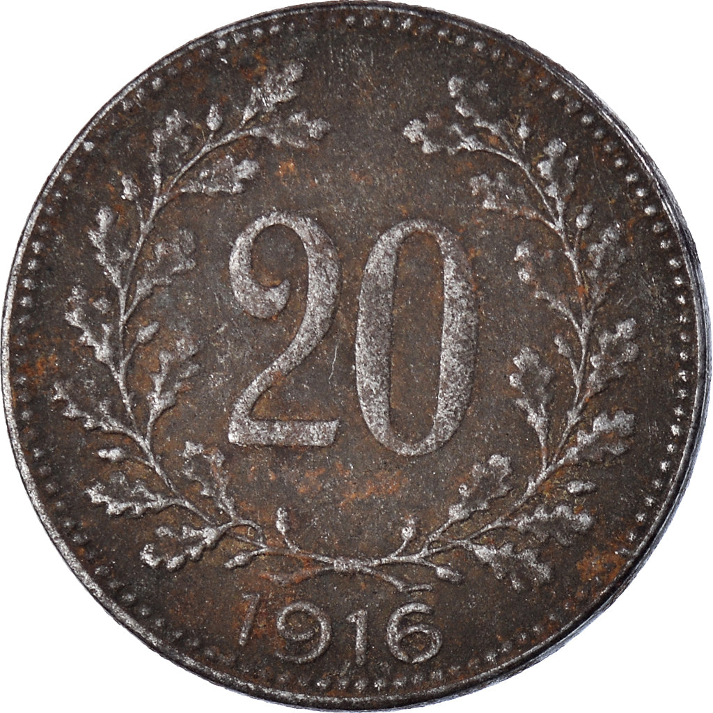 Coin, Austria, 20 Heller, 1916