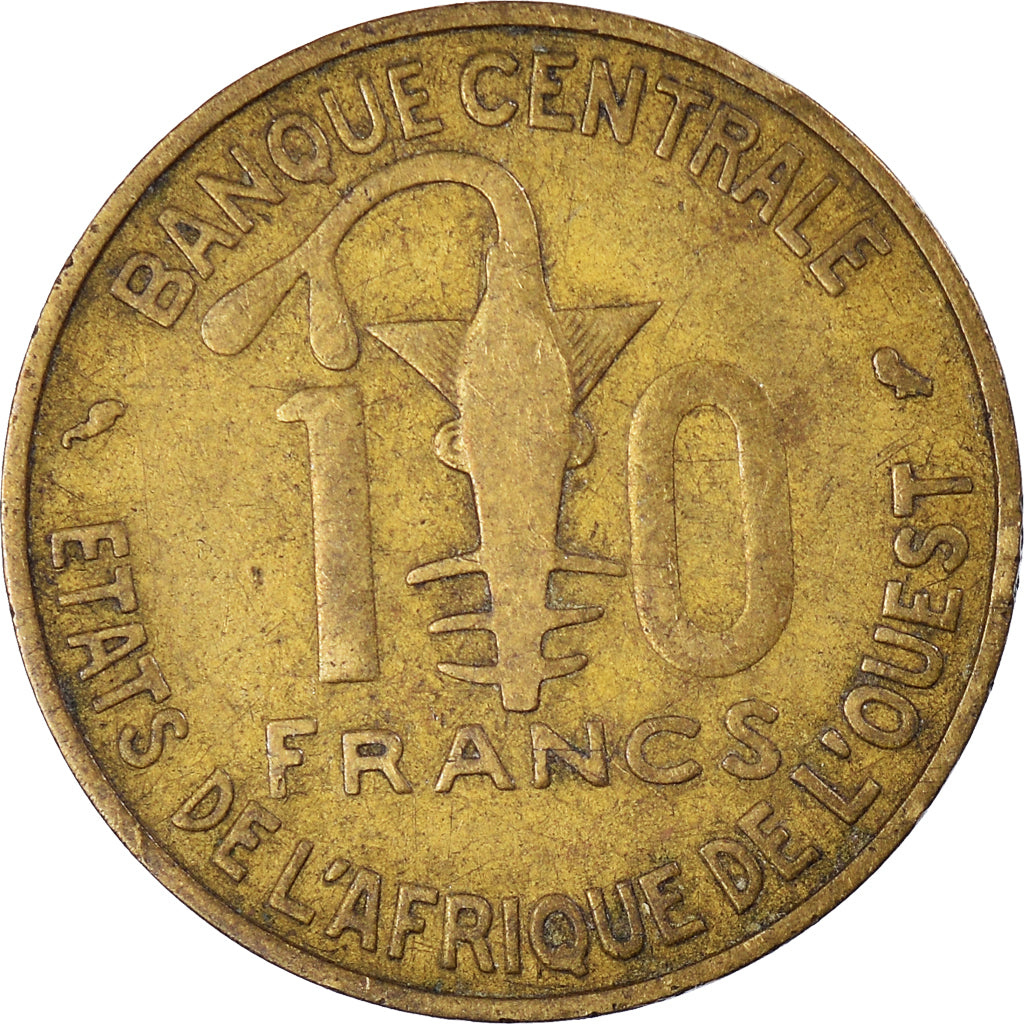 Coin, West African States, 10 Francs, 1959
