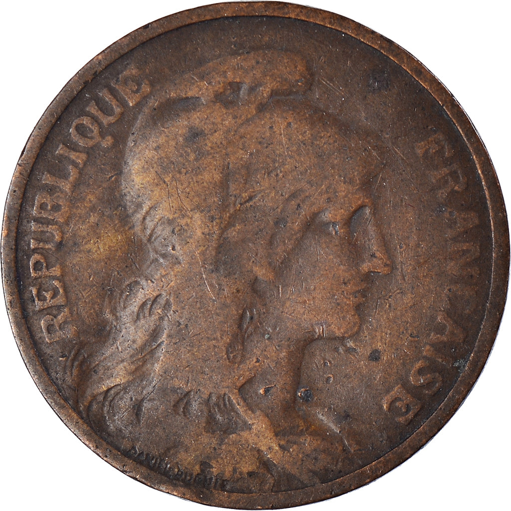 Munten, Frankrijk, 5 Centimes, 1908