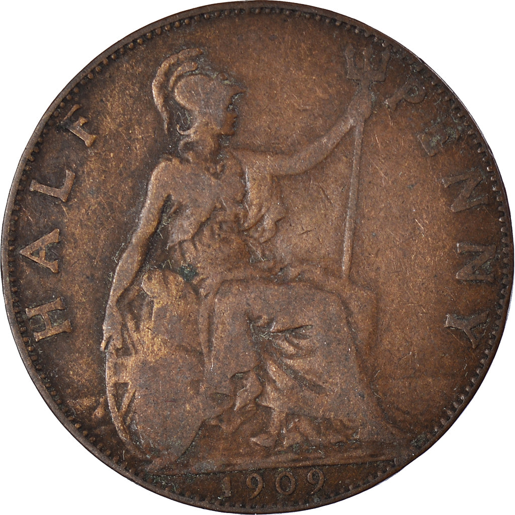 Münze, Großbritannien, 1/2 Penny, 1909