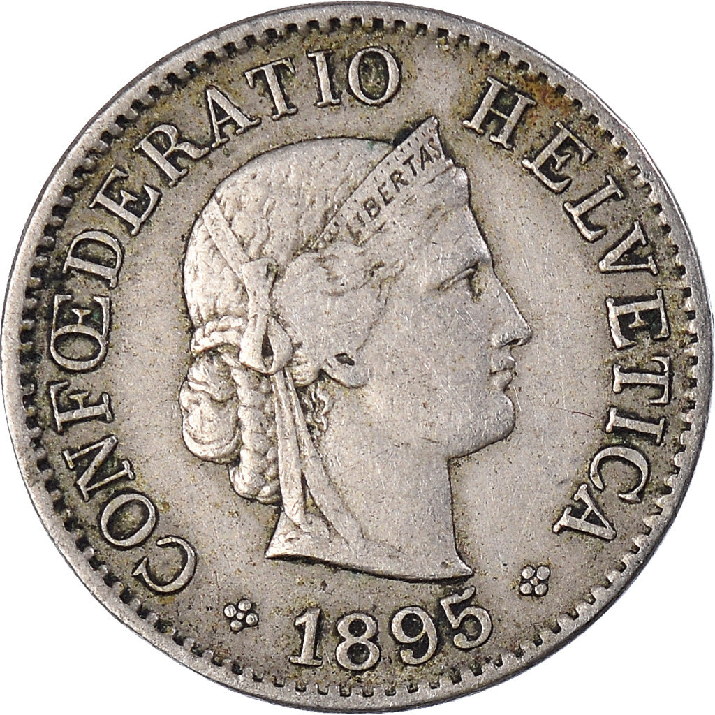Munten, Zwitserland, 5 Rappen, 1895