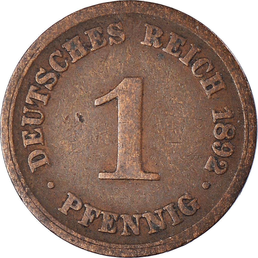 Moneta, NIEMCY - IMPERIUM, Pfennig, 1892
