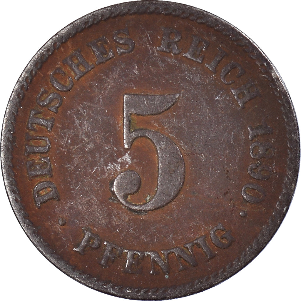 Coin, GERMANY - EMPIRE, 5 Pfennig, 1890
