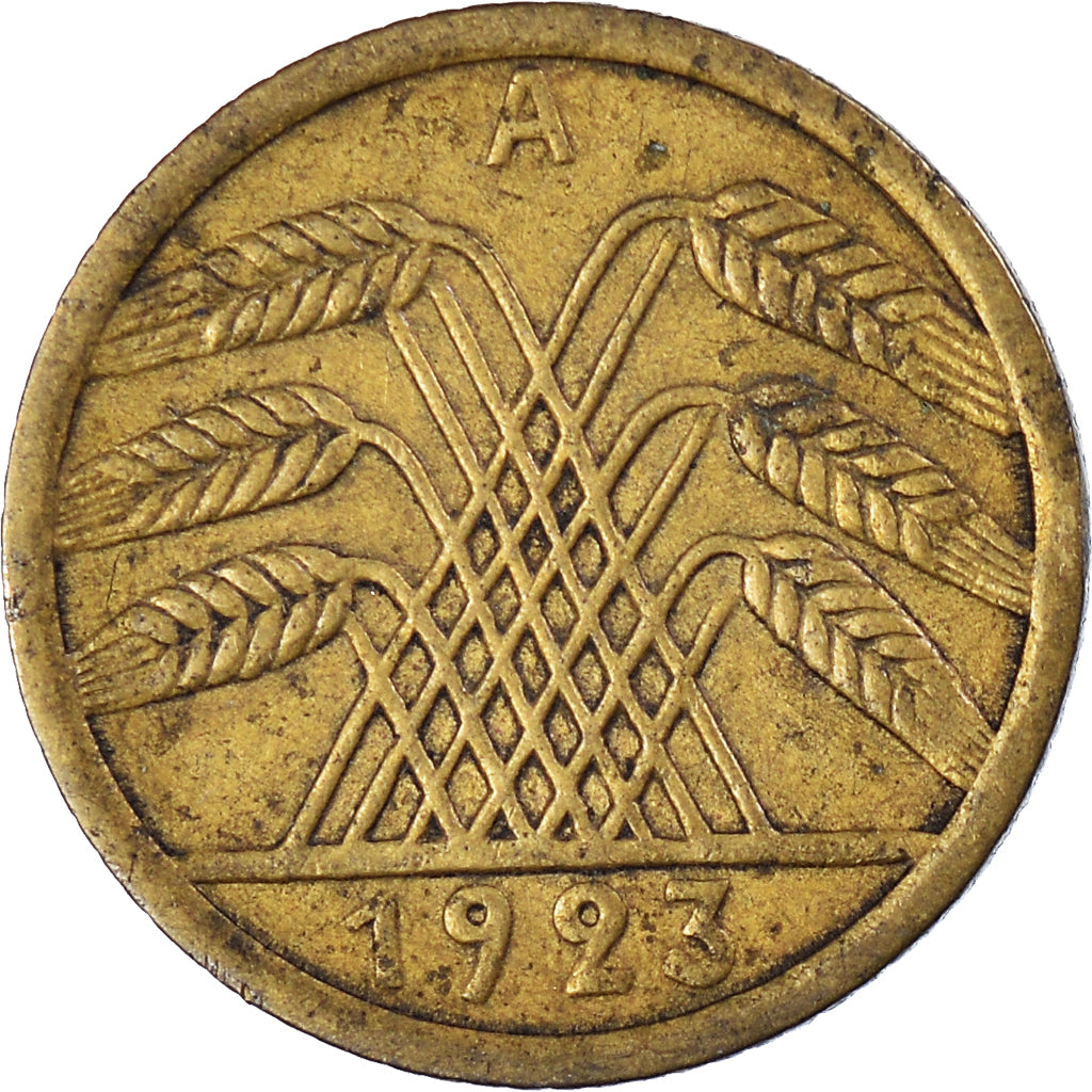 Coin, GERMANY, WEIMAR REPUBLIC, 5 Rentenpfennig, 1923