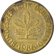 GERMANY - FEDERAL REPUBLIC, 10 Pfennig, 1986