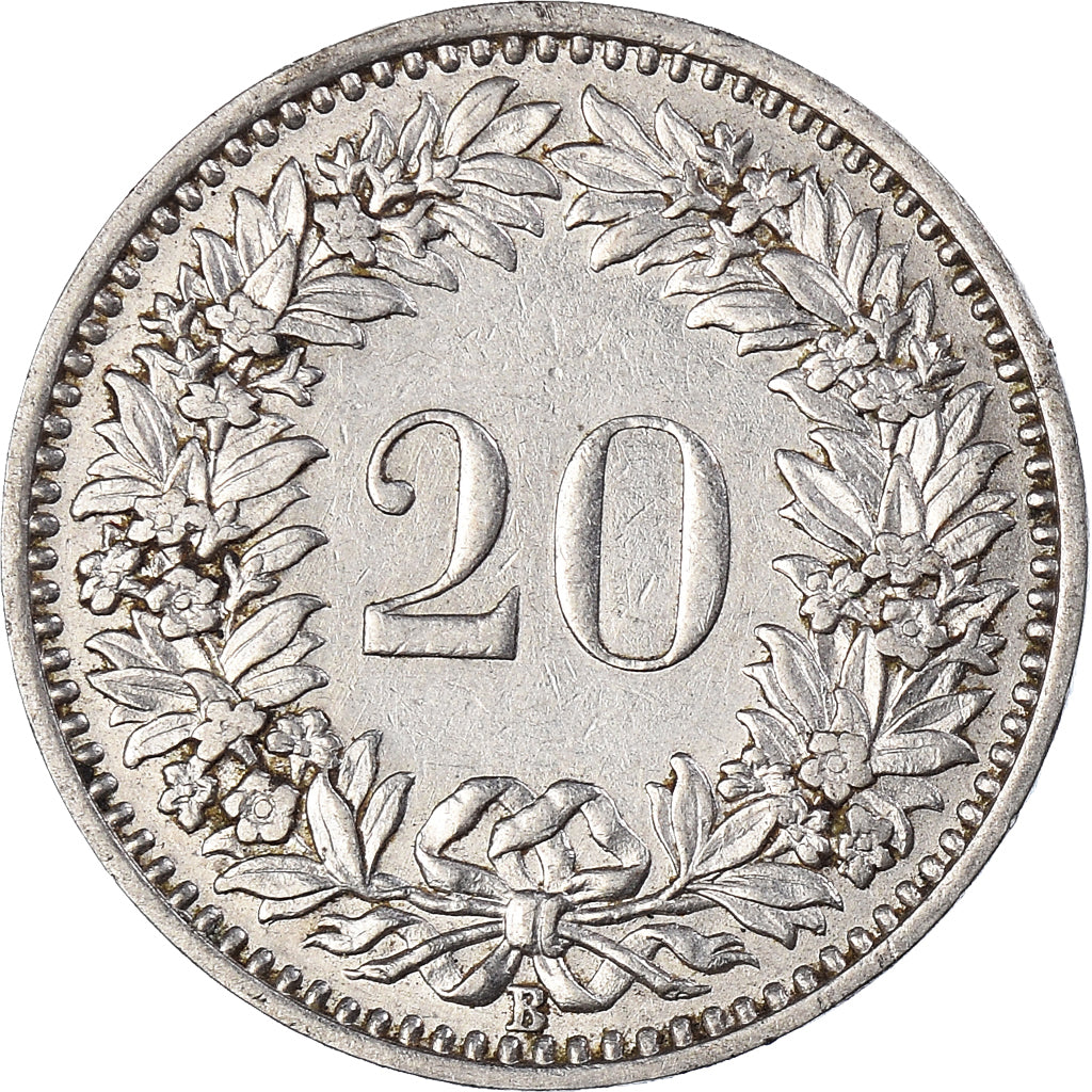 Coin, Switzerland, 20 Rappen, 1932