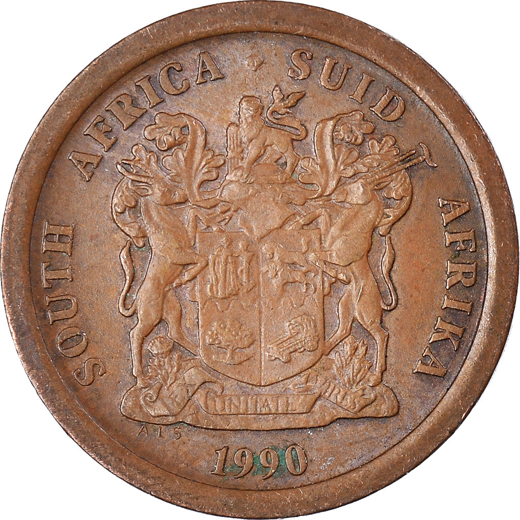 Moneda, Sudáfrica, 5 Cents, 1990