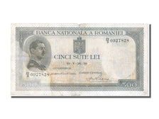 Romania, 500 Lei, 1939, KM #42a, 1939-05-26, VF(20-25), D3