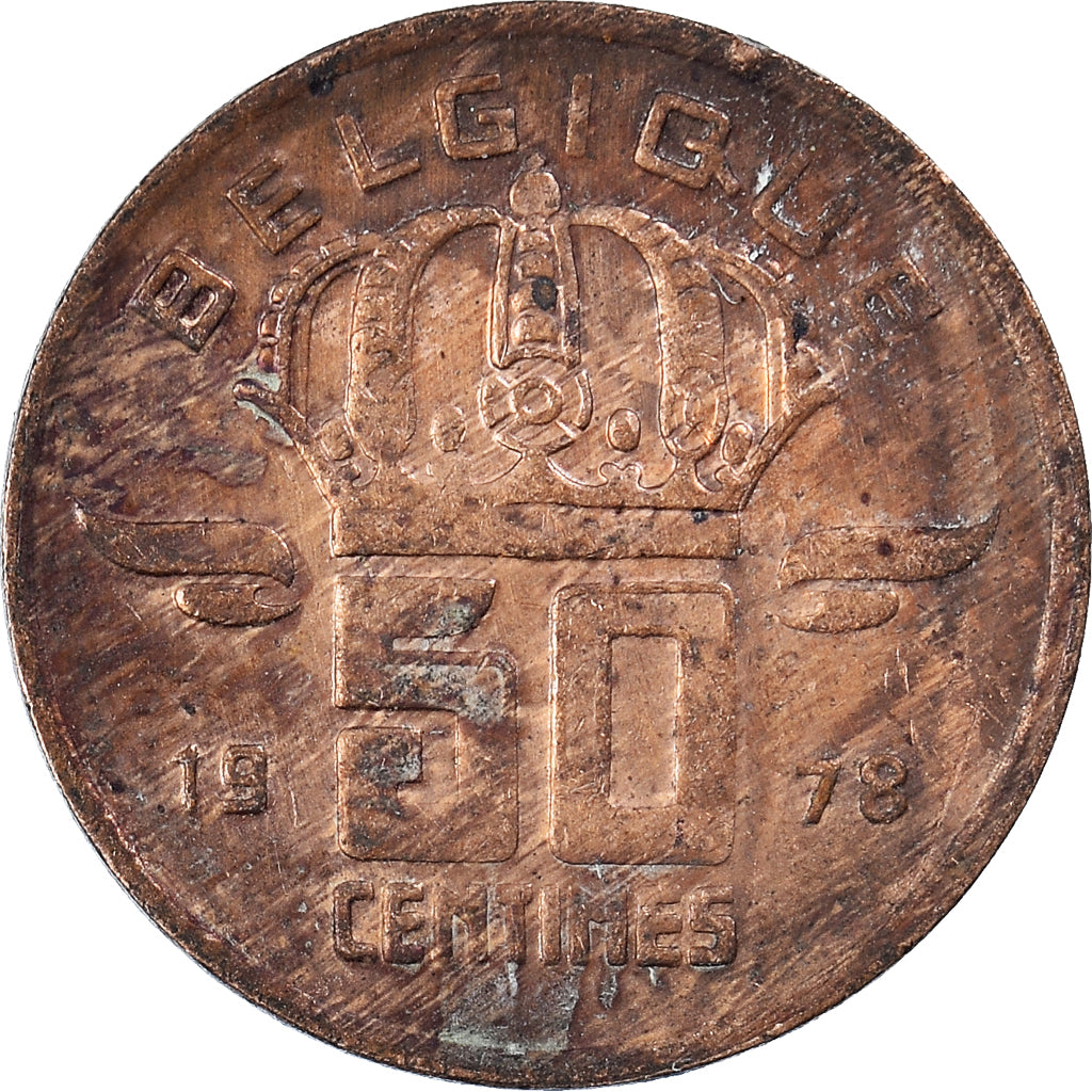 Moneta, Belgio, 50 Centimes, 1978