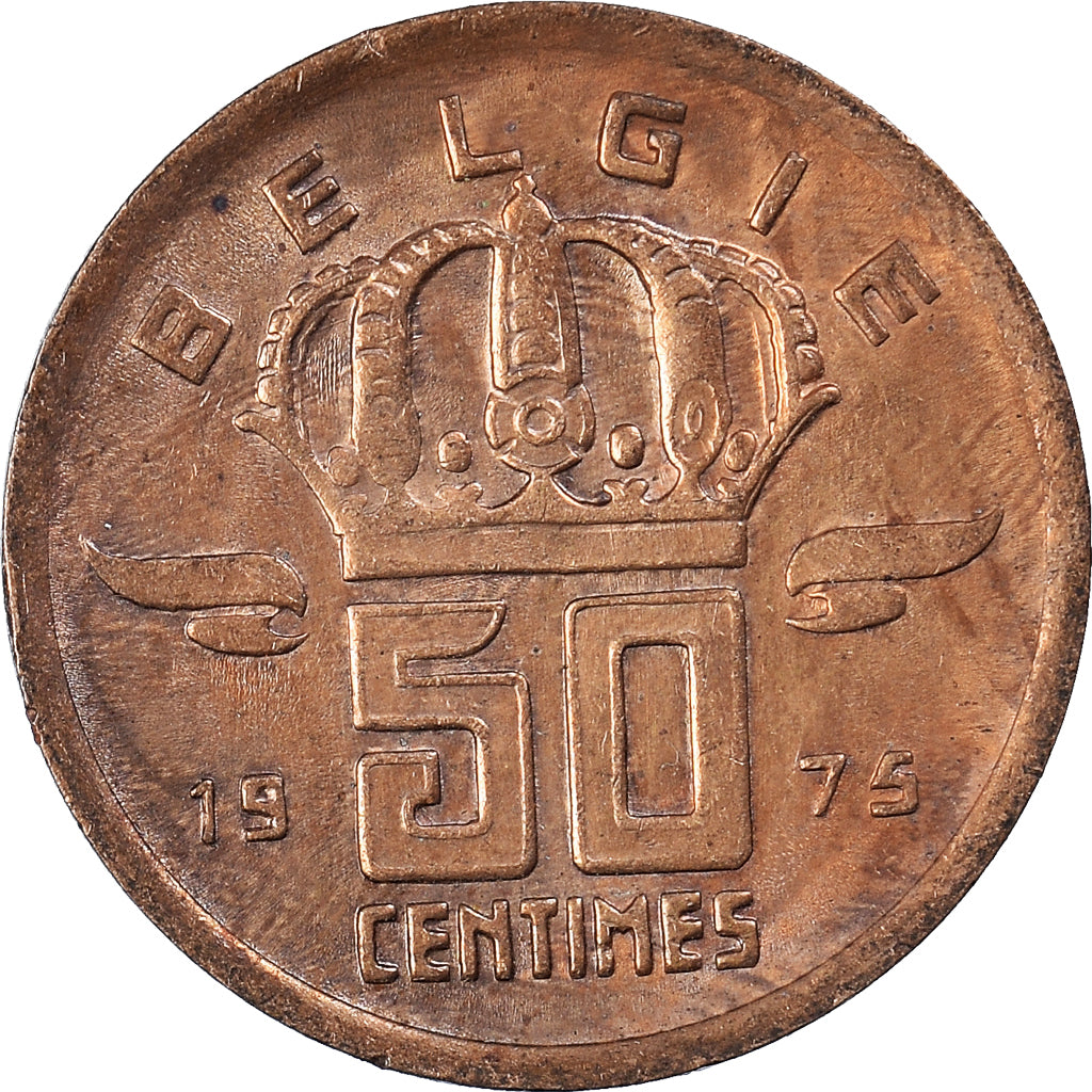 Monnaie, Belgique, 50 Centimes, 1975