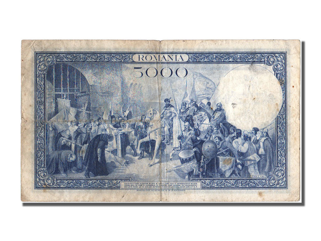 Romania, 5000 Lei, 1940, KM #48a, 1940-09-06, EF(40-45), V1