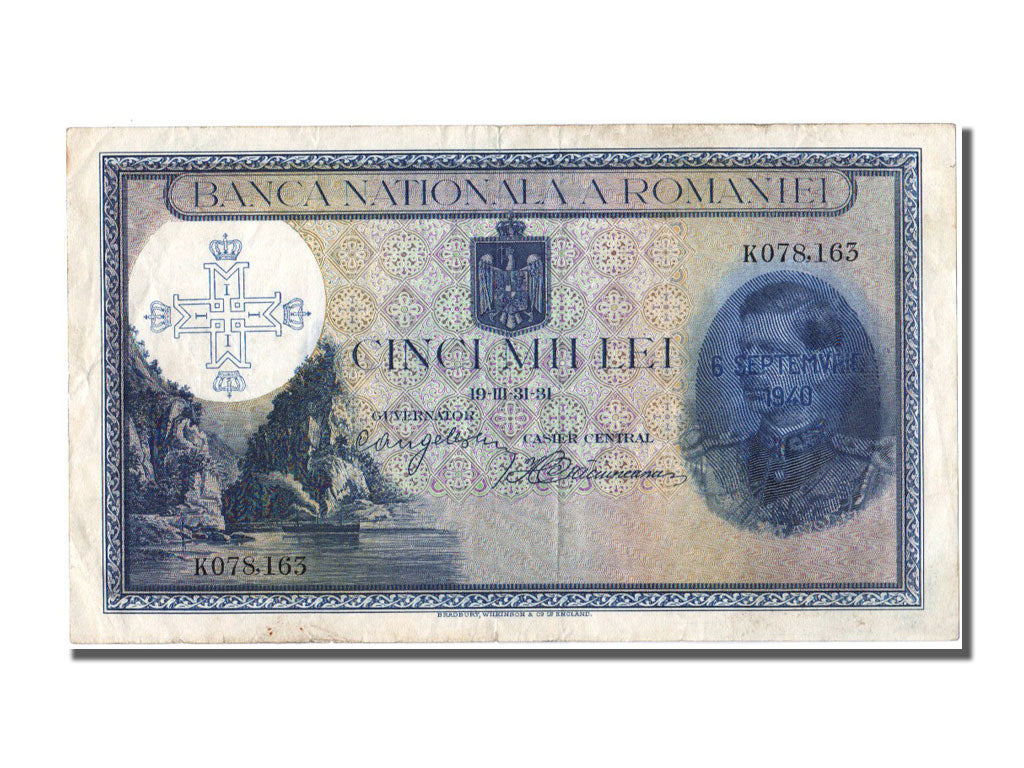 Banknote, Romania, 5000 Lei, 1940, 1940-09-06, AU(50-53)