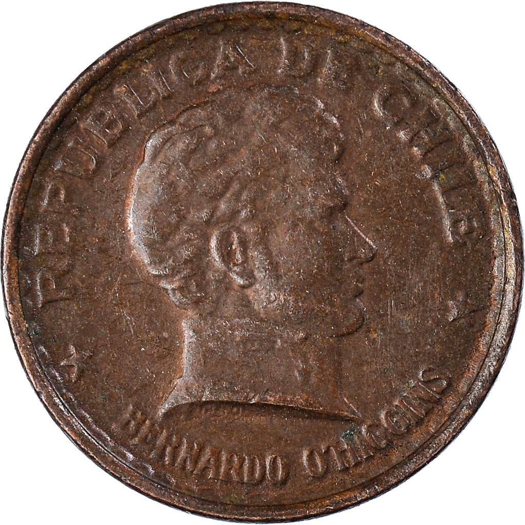 Coin, Chile, 20 Centavos, 1950