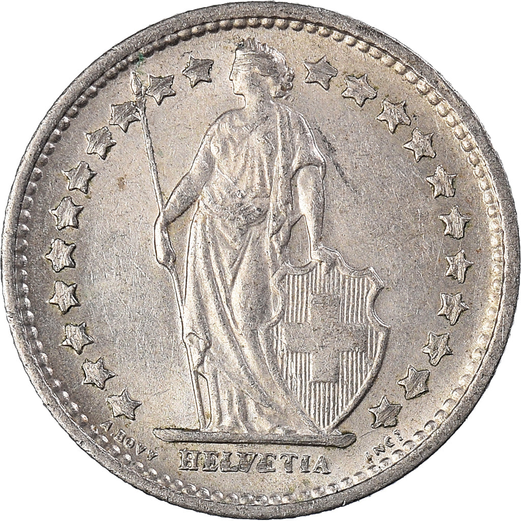 Coin, Switzerland, 1/2 Franc, 1970