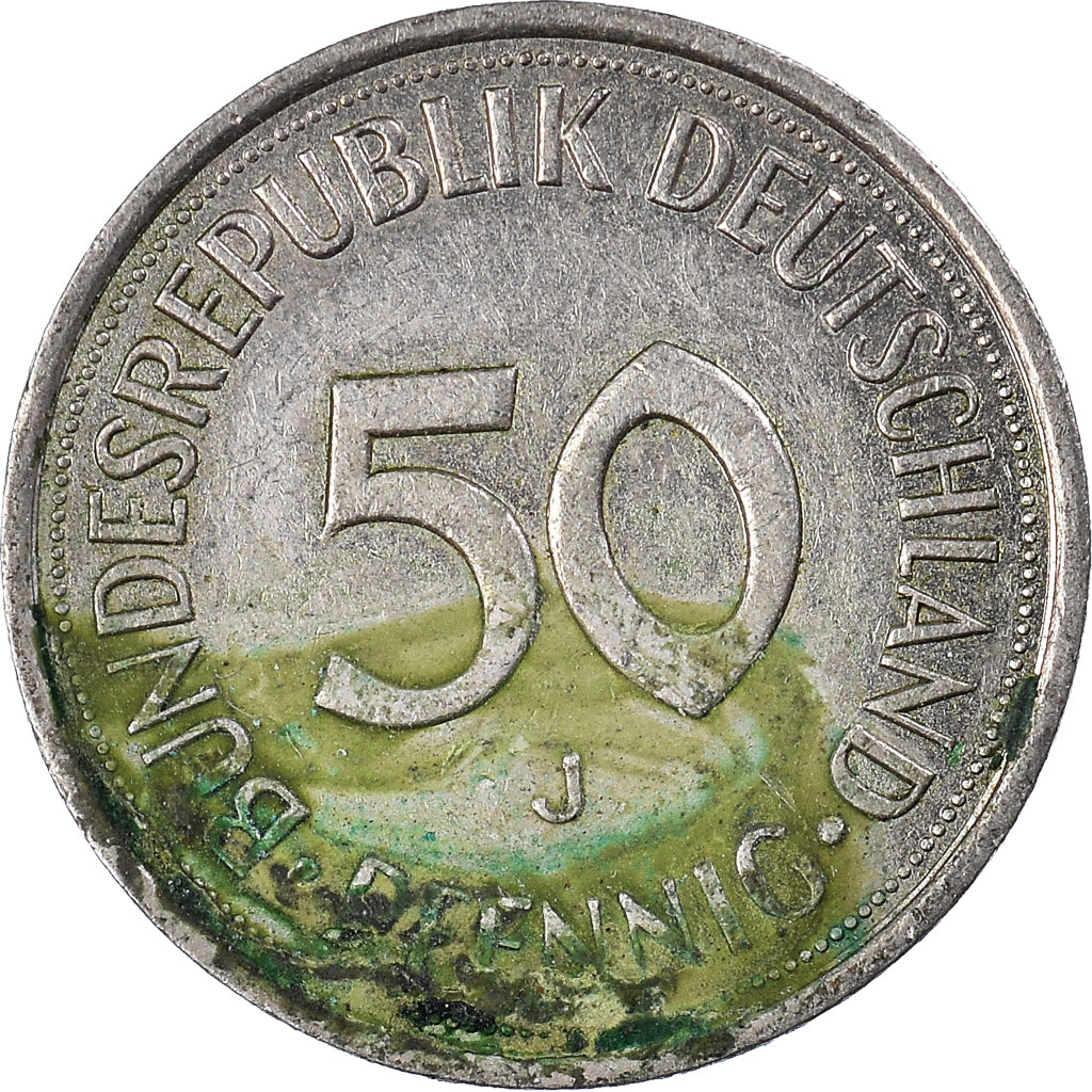 Moneda, ALEMANIA - REPÚBLICA FEDERAL, 50 Pfennig, 1984