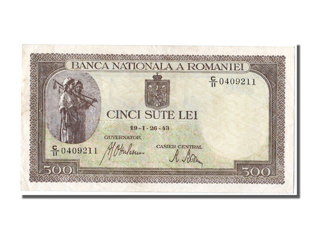 Romania, 500 Lei, 1943, 1940-01-26, UNC(65-70), C 2