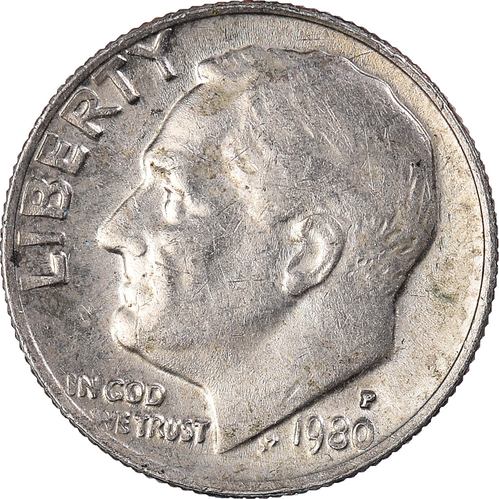 Moneta, Stati Uniti, Dime, 1980