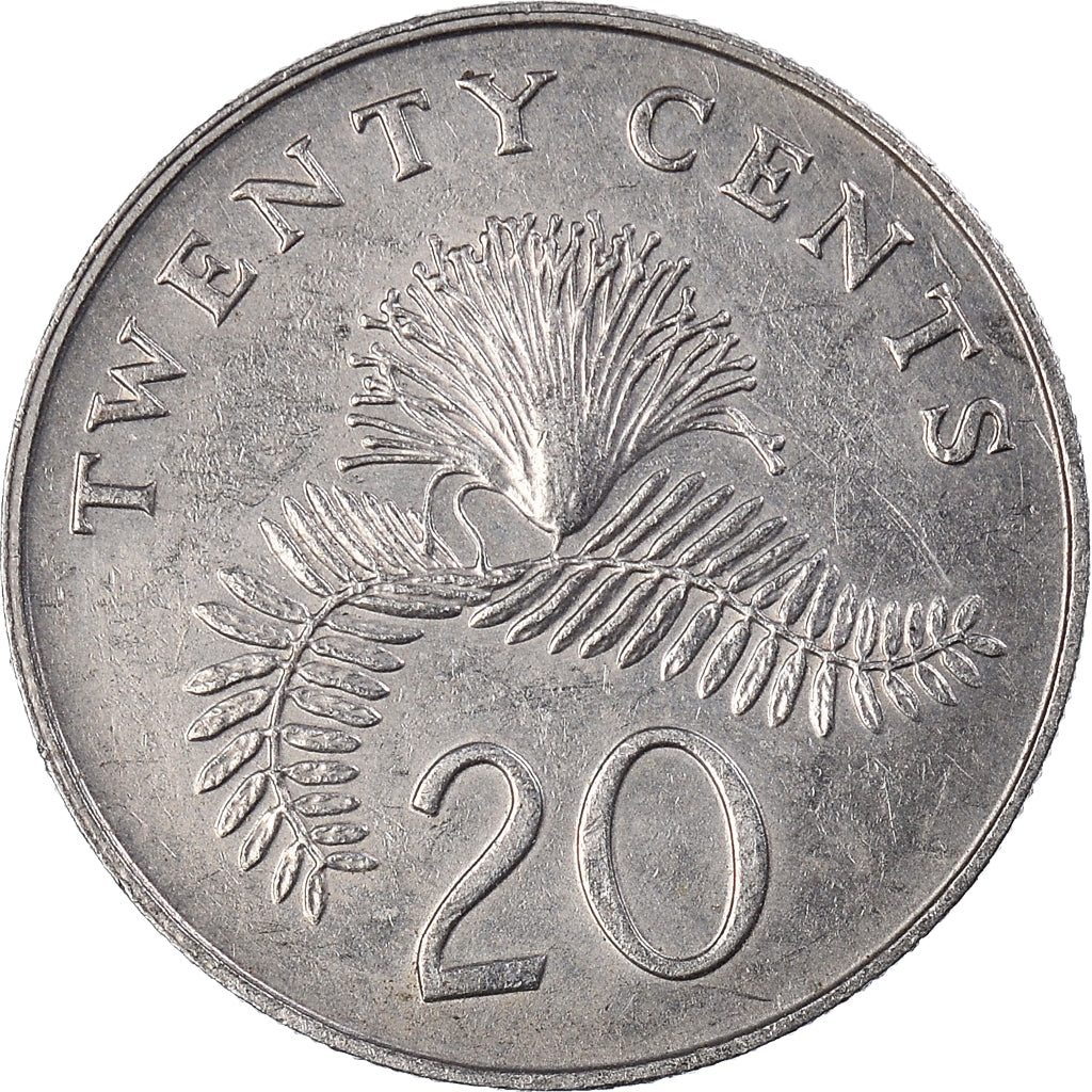 Moneta, Singapore, 20 Cents, 1986
