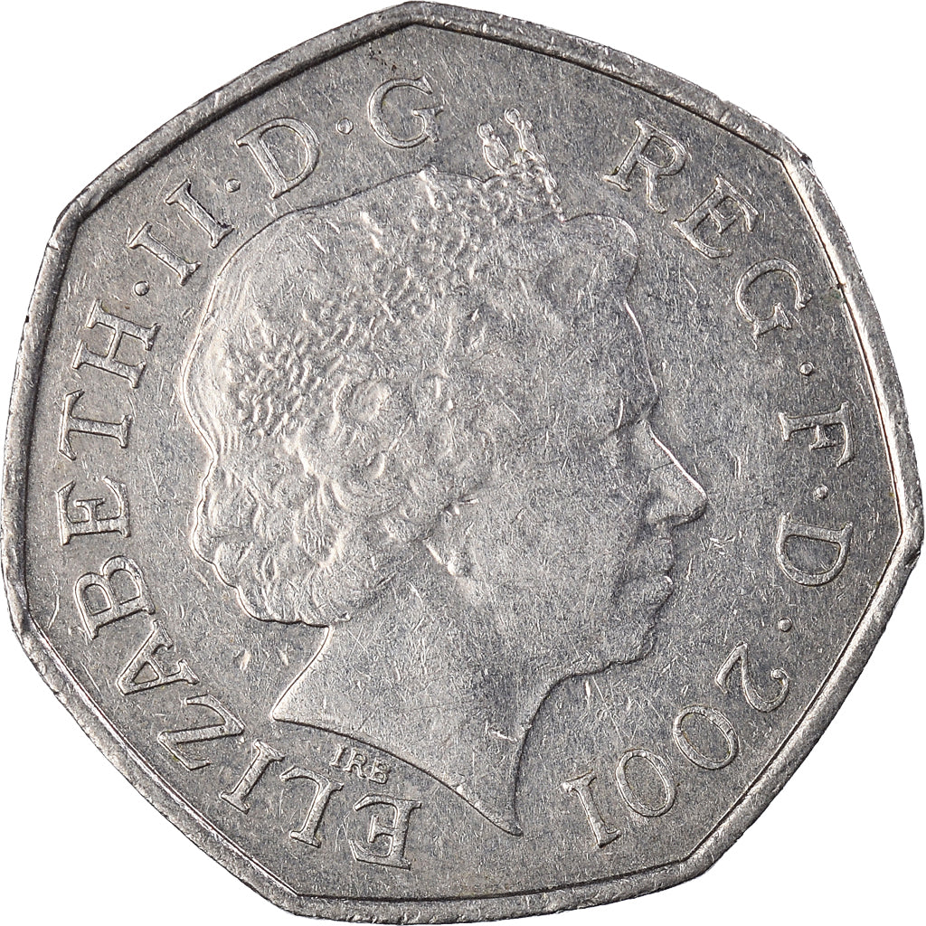 Coin, Great Britain, 50 Pence, 2001