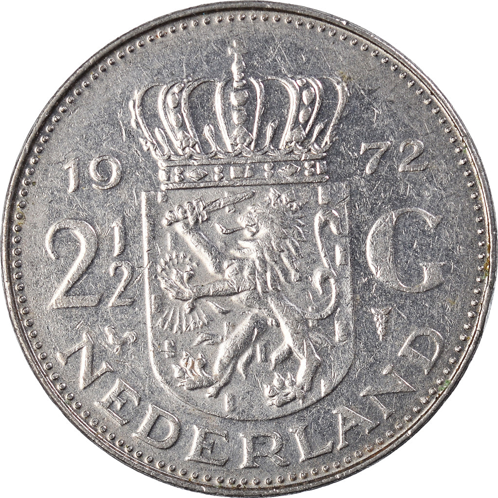 Münze, Niederlande, 2-1/2 Gulden, 1972