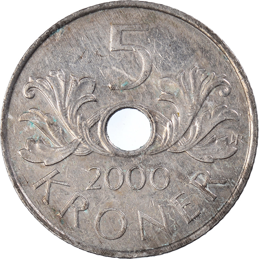Moneta, Norwegia, 5 Kroner, 2000