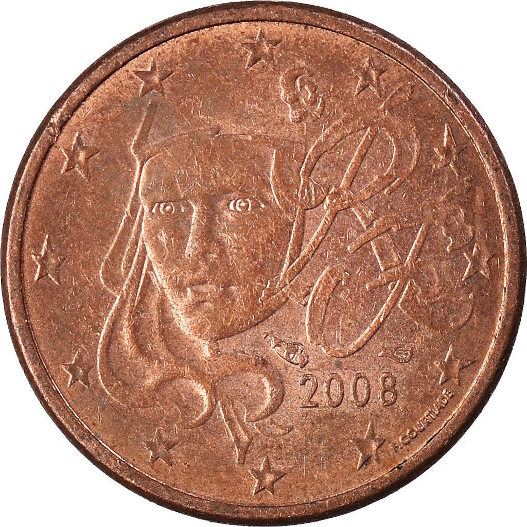 Munten, Frankrijk, Euro Cent, 2008