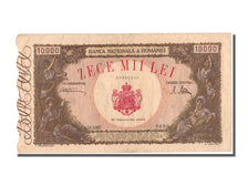 Romania, 10,000 Lei, 1945, KM #57a, 1945-12-20, AU(55-58), M